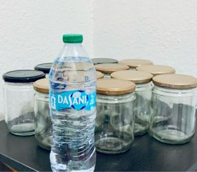 Glass Jars with Lids – Set of 12