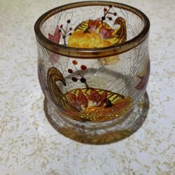 Yankee Candle Cornucopia Crackle Round Glass
