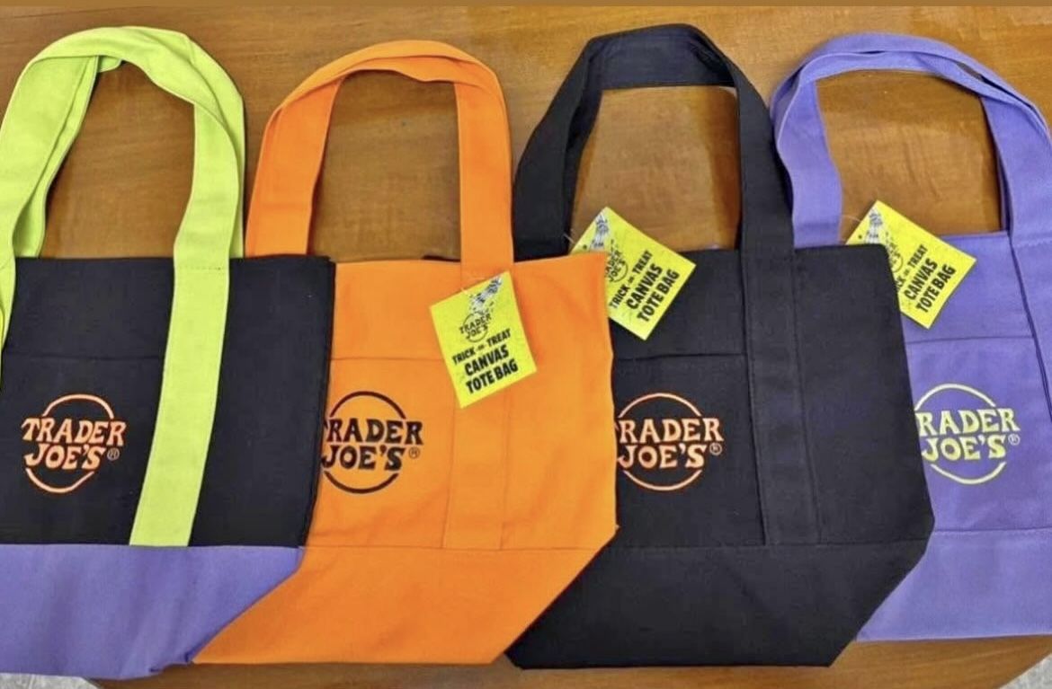 Trader Joes Halloween Canvas Totes