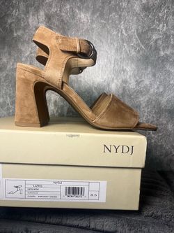 NYDJ Lizks Suede Block Heel  Size 8.5 NEW