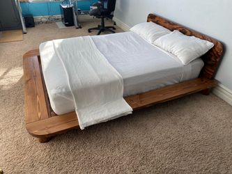 FREE Mattress included! Handmade Solid Wood Low-Profile Platform Bed — Full