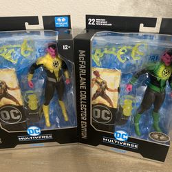 Dc Multiverse Mcfarlane Collector Edition Sinestro Corps Lot Platinum Green 