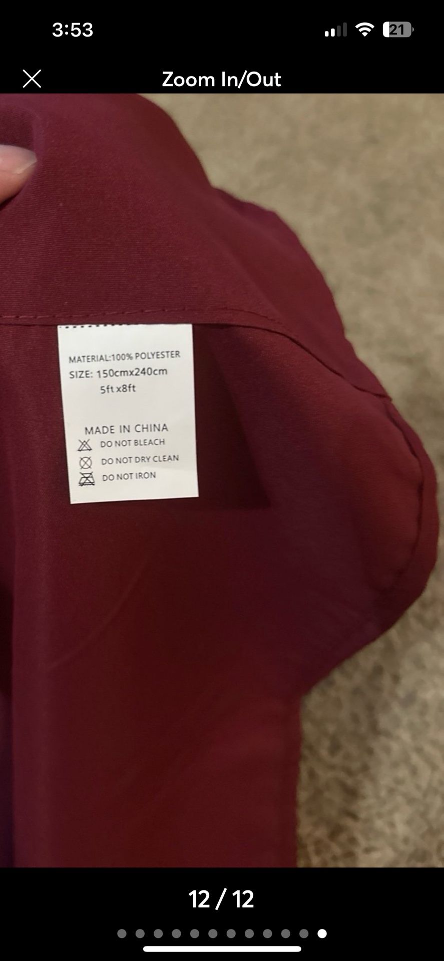 Burgundy Backdrop Curtains