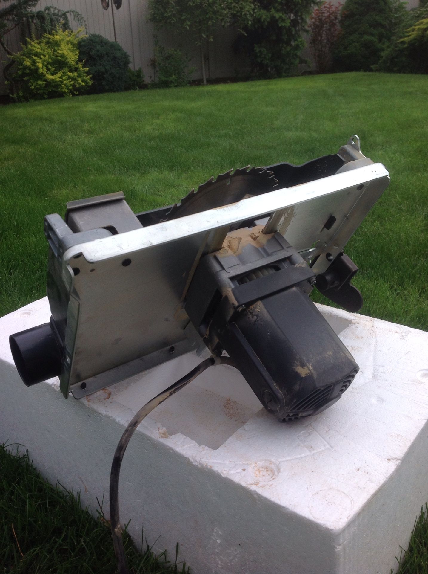 Motor table saw