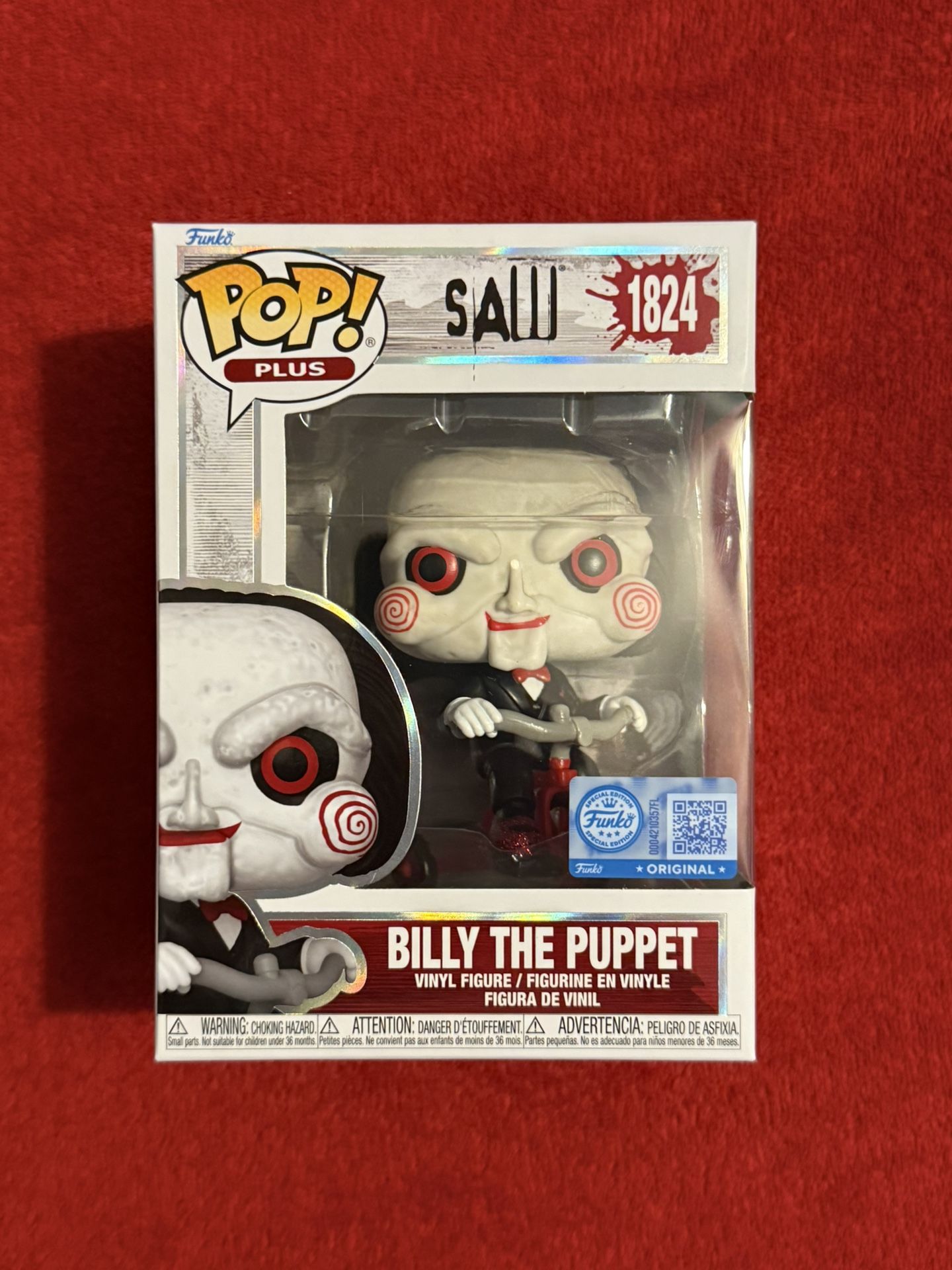 Funko Pop Plus Horror Movies Saw Billy The Puppet #1824 Amazon Exclusive 