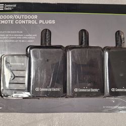 Commercial Electric Indoor/Outdoor Remote Control Plugs 3-Pack