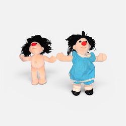 Two 1997 Big Comfy Couch Molly Dolls