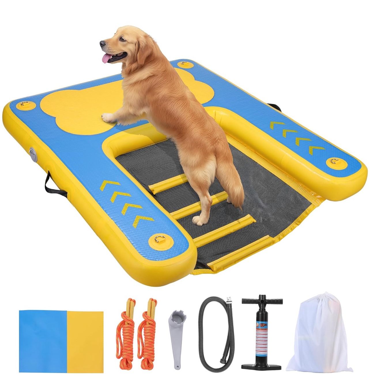 Inflatable Dog Water Ramp, Floating Dock K(40)