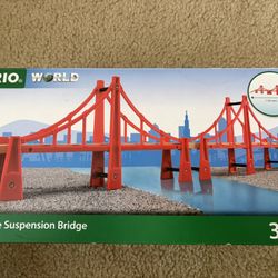 Brio Double Suspension Bridge Wooden Track