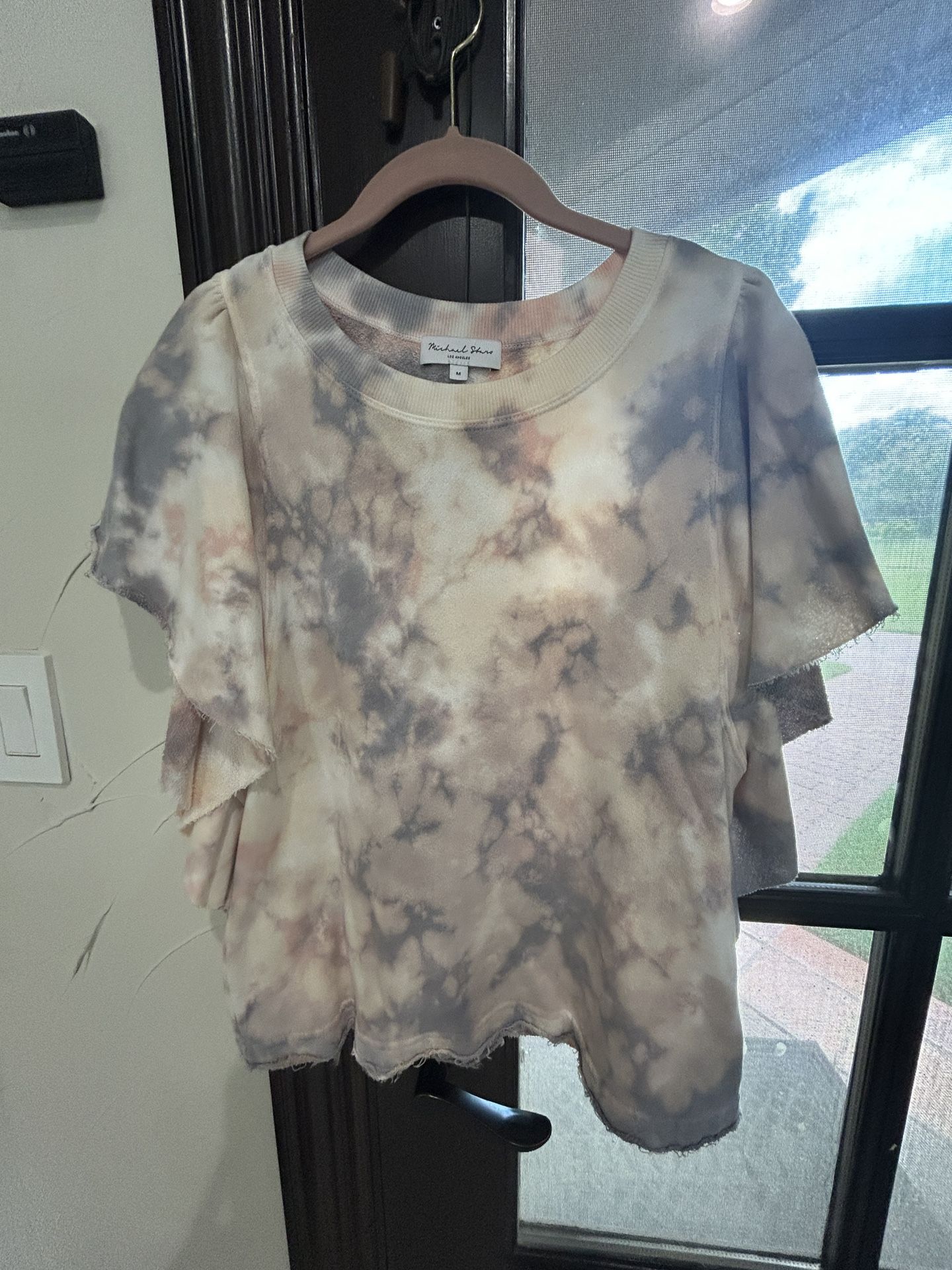 Women’s Top - Pastel With Butterfly Sleeves