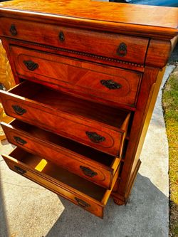 Vintage Upright Chest- 38”Lx18.5”Wx54.5”H