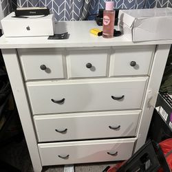 White Dresser For $49