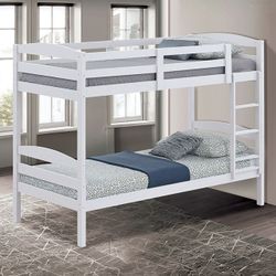 Brand New White Twin Size Bunk Bed