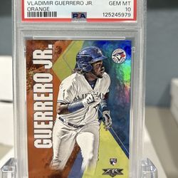 Vladimir Guerrero jr PSA 10 Orange