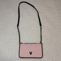 Betsey Johnson Pink Bow Small Crossbody Bag 
