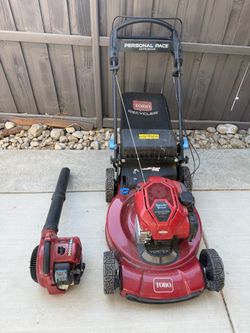 Combo - Toro Recycler Personal Pace Self-Propelled Lawn Mower
