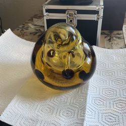 Hand Blown Glass Paperweight 