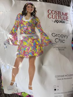 Groovy Chic Ladies Plus Size Costume