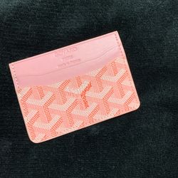Goyard Card Holder Pink