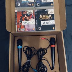 Sony Playstation 3 Ps3 CIB Games Lot And Microphones Adult Own Fully Functional In Very Good Condition