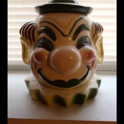 Vintage Clown Cookie Jar