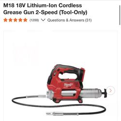 M18 18V Lithium-Ion Cordless Grease Gun 2-Speed (Tool-Only)