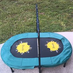 Doufit Double Kids Indoor Trampoline Slightly Used