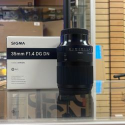 Sigma 35mm F1.4 For E