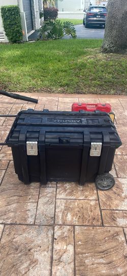 Large tool box with miscellaneous items included