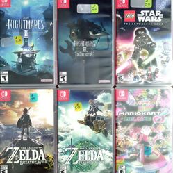 Nintendo Switch Games, Six Games For Sale 