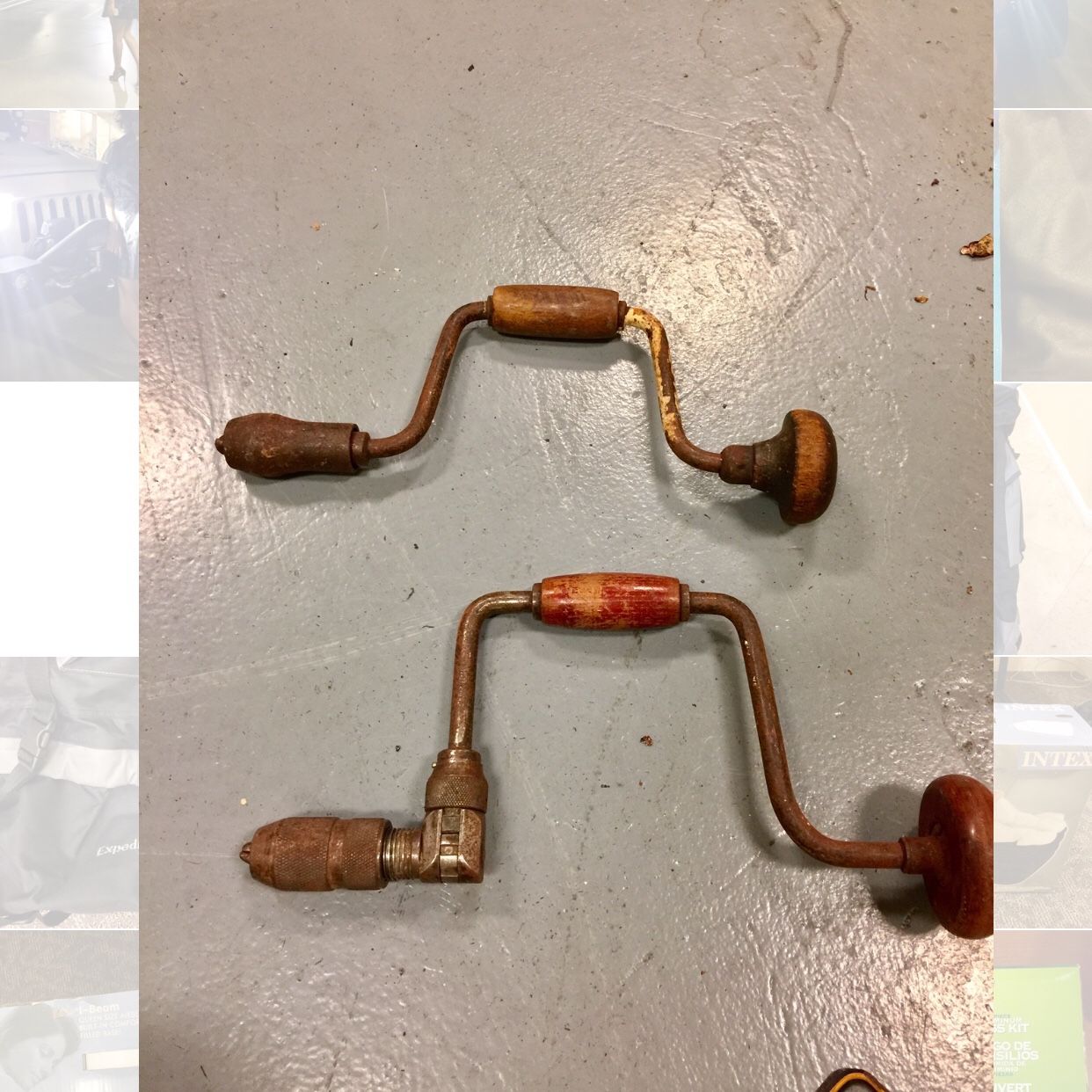 VINTAGE Hand Drills, BIT BRACE HAND CRANK DRILLS