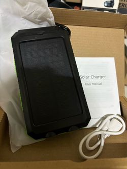 Solar Charger, 20000mAh Solar Power Bank Portable Charger