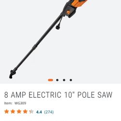 Worx 2 In 1: Chain Saw And Pole Saw