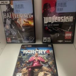 Lot Of 3 PC DVD Rom Games OBO