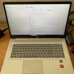 2024 Hp 17.3” Fhd Amd Ryzen5-7430u 16gb Ram  512gb Ssd Win 11