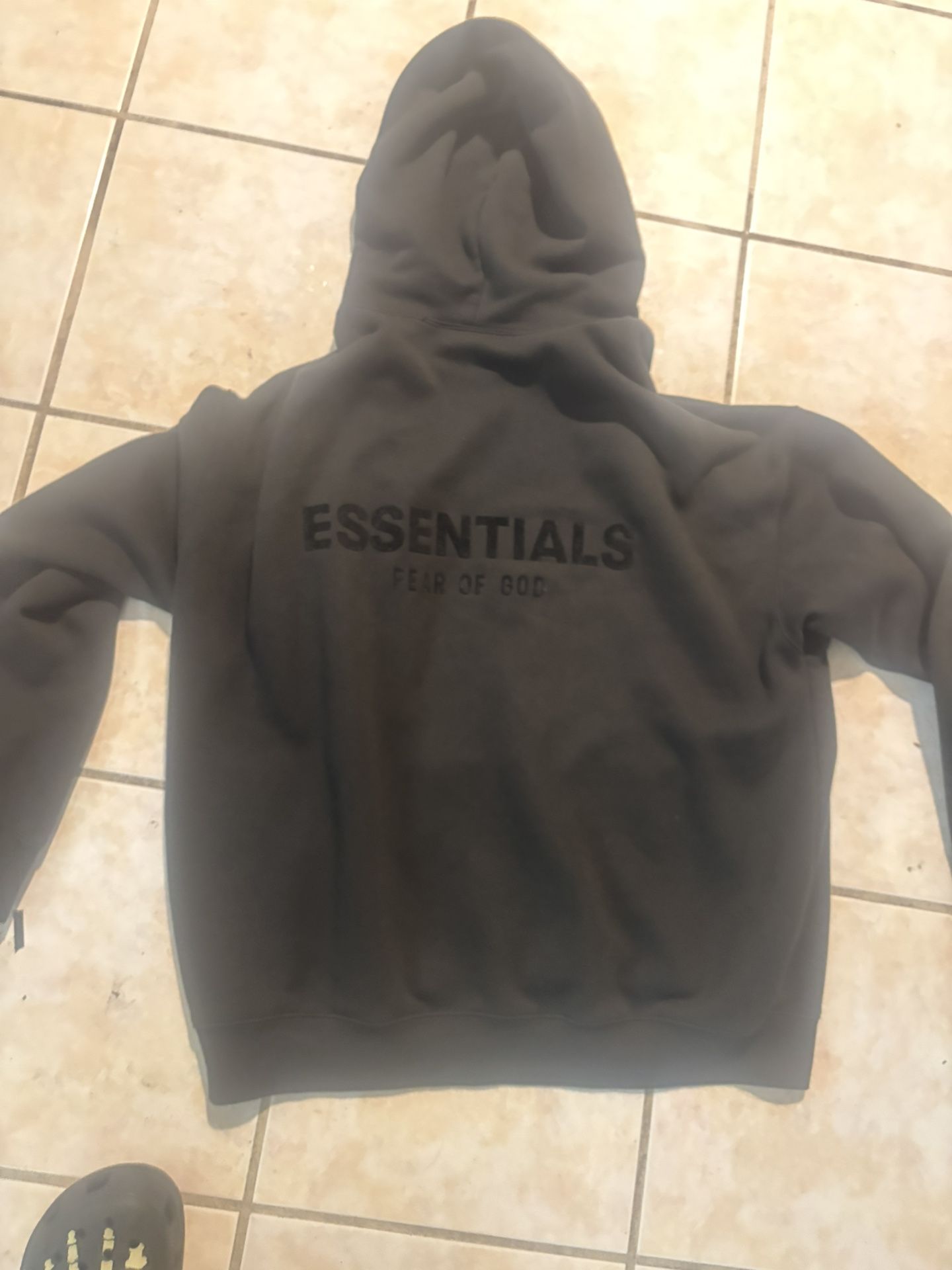 Essentials Black Hoodie Size Medium