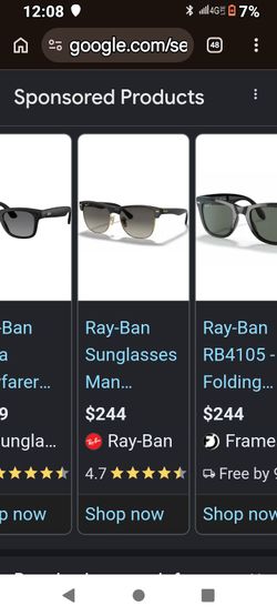 Ray-Ban oversized clubmaster Polarized with case