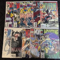 Wolverine Comic Book Lot Of 11! Marvel Comics. Vintage. Keys. Mixed Lot.