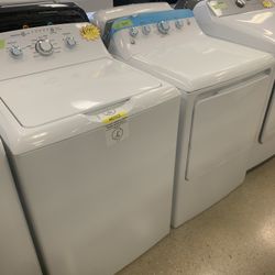 New Scratch And Dent GE Top Load Washer And Gas Dryer Set 6 Months Warranty 