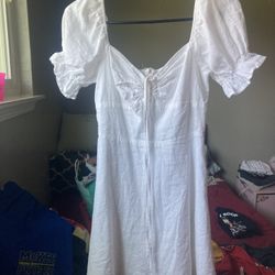 White Short Women’s Dress