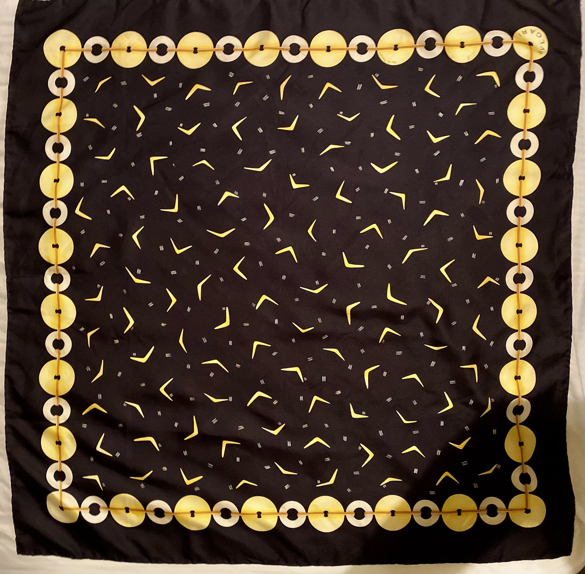 BVLGARI Silk Scarf- Beautiful With Box!