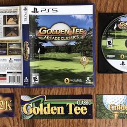Golden Tee Arcade Classics Playstation 5 PS5 Golf 8 Games