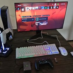 Ps5 Disk Version With 3Tb STORAGE/ LG UltraGear 4K UHD Gaming Monitor..