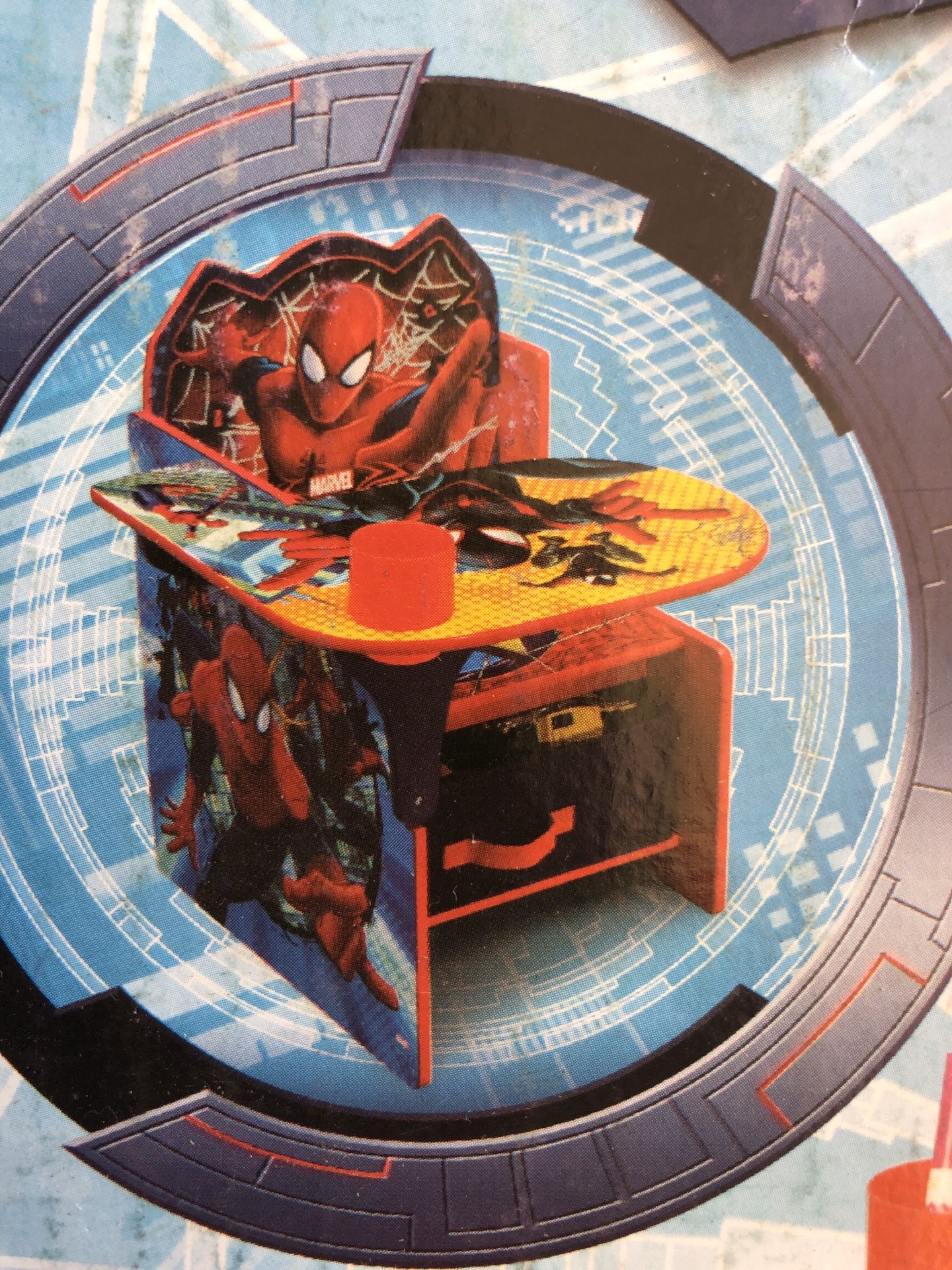 Kids spider man chair/desk