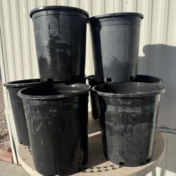 5 Gallon Nursery Pots Plant Garden Pots - $3 Each 