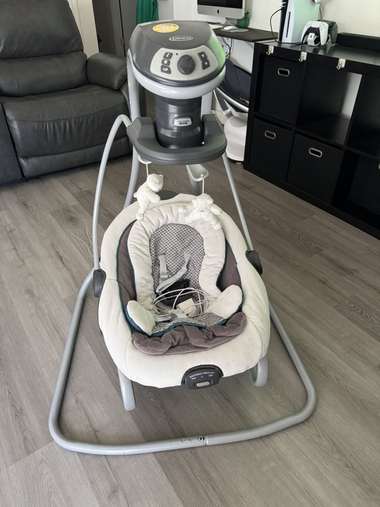 Graco DuetSoothe Swing and Rocker with Removable Swing Seat and 6 Swinging Speeds for Toddler Swing Seat and Swing Chair