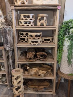 Large wooden shelf