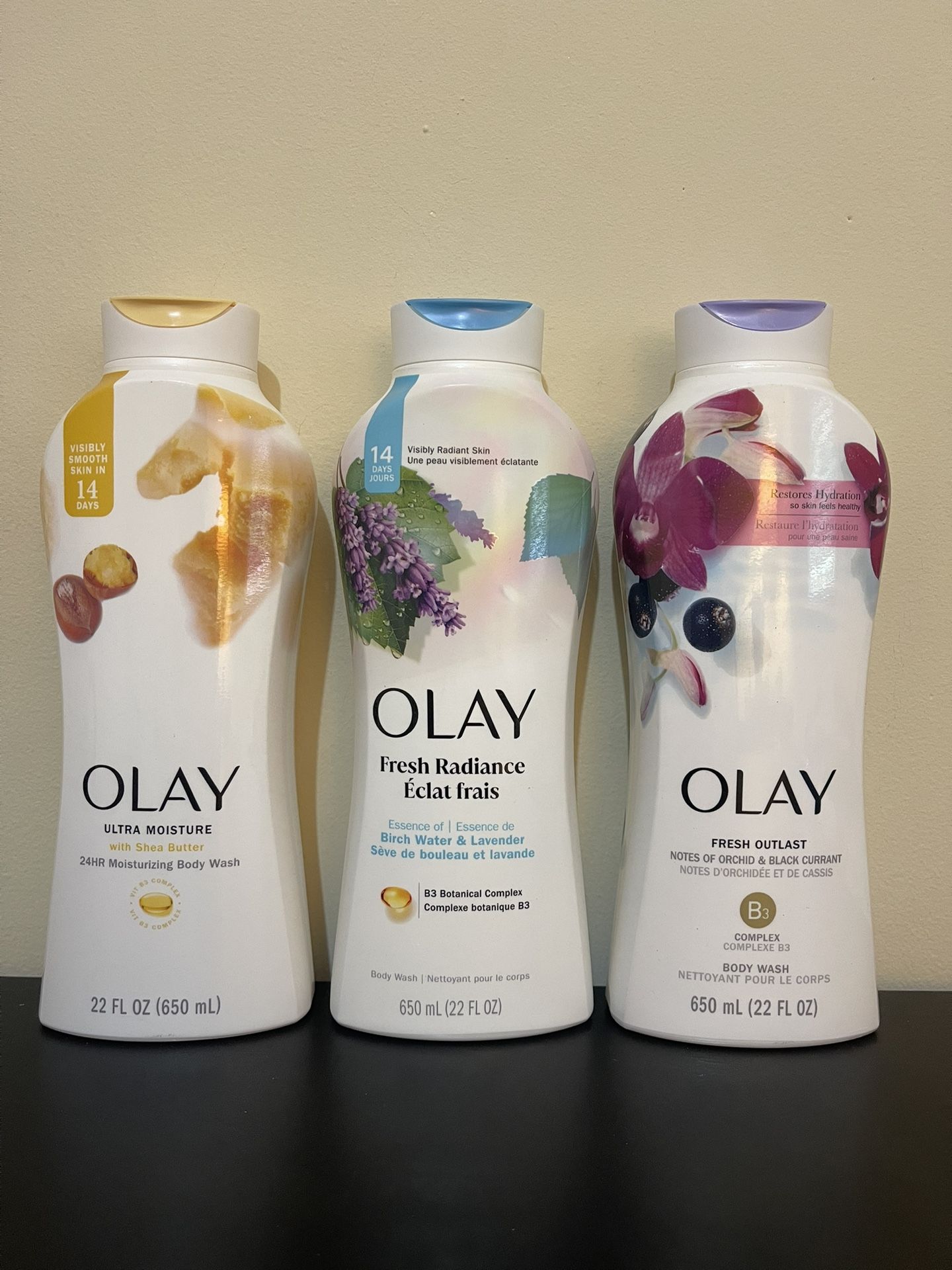 3pack Olay Body Wash