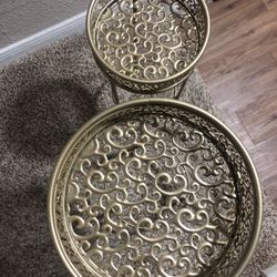 MUST GO Gold Iron Planter Holder