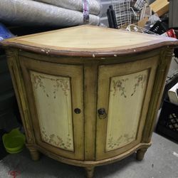 Sturdy Corner Table With Storage 
